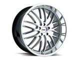 TSW Snetterton Hyper Silver with Mirror Cut Lip Wheel; 18x8; 40mm Offset (21-26 Mustang Mach-E, Excluding GT)