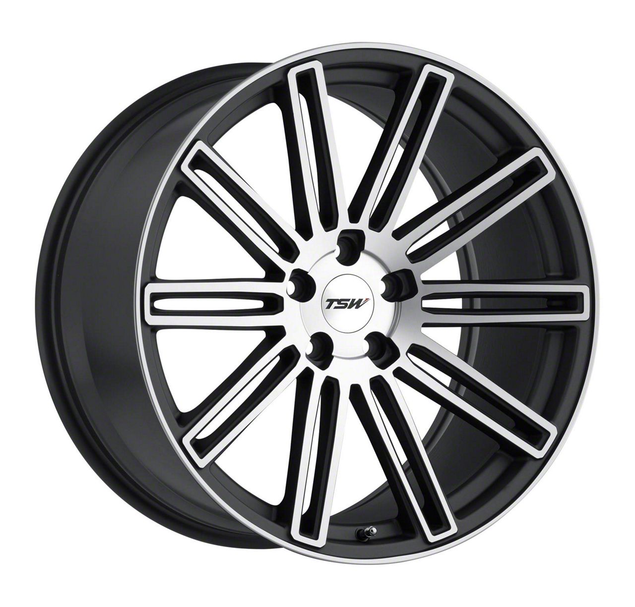 TSW Mach-E Crowthorne Matte Gunmetal with Matte Machine Face Wheel ...