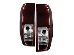 OE Style Tail Lights; Chrome Housing; Red Smoked Lens (05-13 Frontier)
