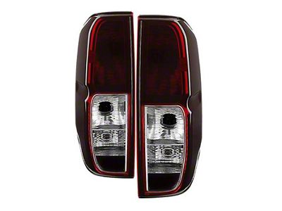 OE Style Tail Lights; Chrome Housing; Red Smoked Lens (05-13 Frontier)