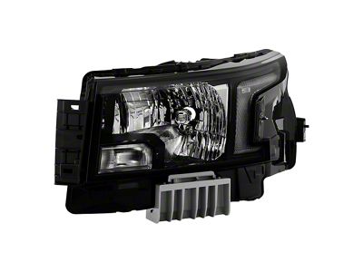 OEM Style Headlight; Black Housing; Clear Lens; Driver Side (22-24 Frontier w/ Factory Halogen Headlights)