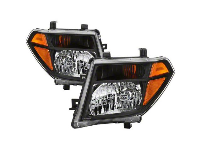 OEM Style Headlights; Black Housing; Clear Lens (05-08 Frontier)
