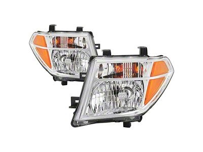 OEM Style Headlights; Chrome Housing; Clear Lens (05-08 Frontier)