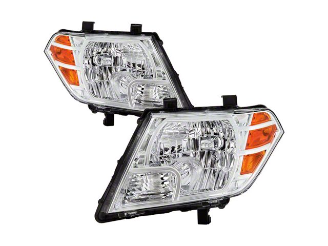 OEM Style Headlights; Chrome Housing; Clear Lens (09-16 Frontier)