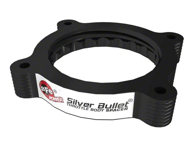 AFE Silver Bullet Throttle Body Spacer; Black (20-24 Frontier)