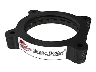 AFE Silver Bullet Throttle Body Spacer; Black (20-24 Frontier)
