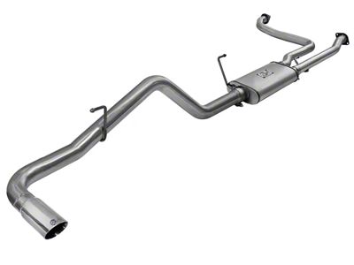 AFE MACH Force-XP 2.50 to 3-Inch Single Exhaust System with Polished Tip; Side Exit (05-19 4.0L Frontier)