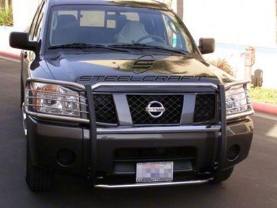 Grille Guard; Stainless Steel (05-21 Frontier)