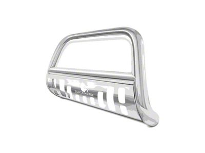 Bull Bar with Skid Plate; Stainless Steel (05-21 Frontier)