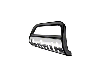 Bull Bar with Stainless Steel Skid Plate; Black (05-21 Frontier)