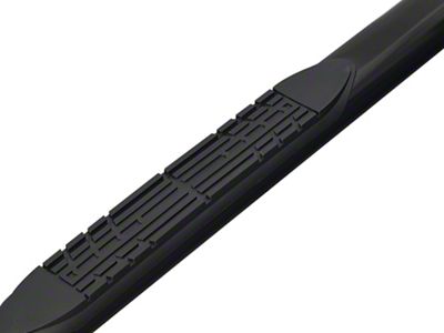 Armordillo 4-Inch Oval Side Step Bars; Black (05-21 Frontier King Cab)