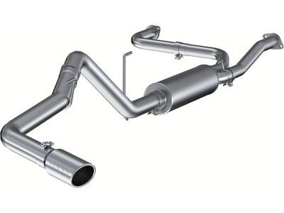 MBRP Armor Lite Single Exhaust System with Polished Tip; Side Exit (05-19 4.0L Frontier)