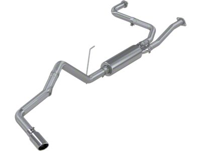 MBRP Armor Plus Single Exhaust System with Polished Tip; Side Exit (05-19 4.0L Frontier)