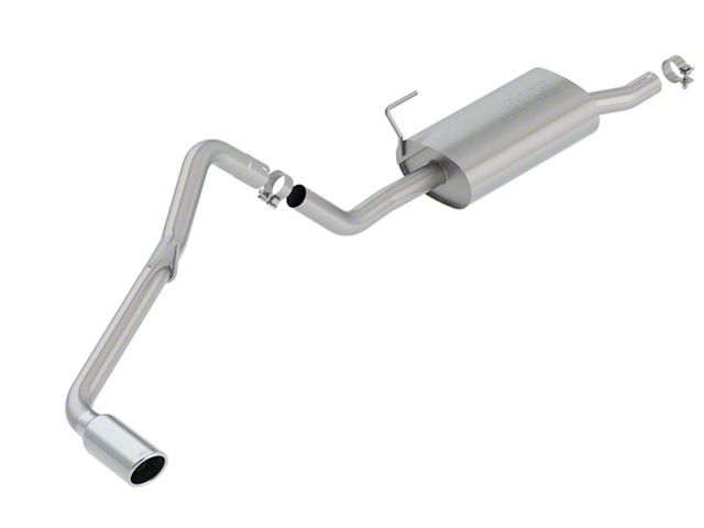 Borla S-Type Single Exhaust System with Polished Tip; Side Exit (05-19 4.0L Frontier)