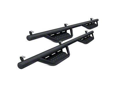 N-Fab Cab Length RS Nerf Side Step Bars; Textured Black (22-23 Frontier Crew Cab)