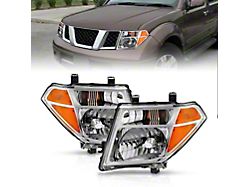 OE Style Headlights; Chrome Housing; Clear Lens (05-08 Frontier)