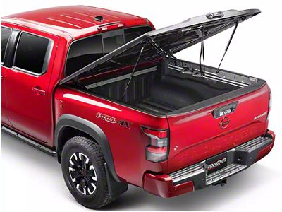 UnderCover Elite Hinged Tonneau Cover; Black Textured (22-24 Frontier w/ 5-Foot Bed)