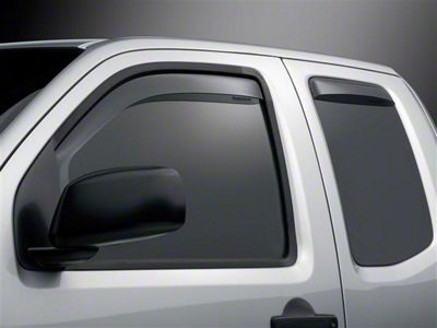 Weathertech Side Window Deflectors; Front and Rear; Dark Smoke (05-21 Frontier King Cab)