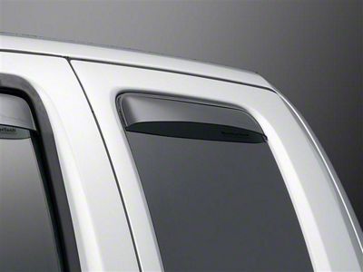 Weathertech Side Window Deflectors; Rear; Dark Smoke (05-21 Frontier King Cab)