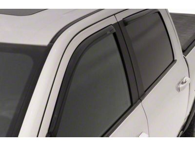 In-Channel Ventvisor Window Deflectors; Front and Rear; Dark Smoke (05-21 Frontier Crew Cab)