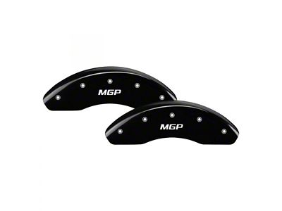 MGP Brake Caliper Covers with MGP Logo; Black; Front and Rear (05-17 4.0L Frontier)
