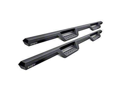 Store Brand HDX Drop Nerf Side Step Bars; Textured Black (22-24 Frontier Crew Cab)