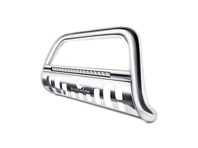 Beacon Bull Bar with Skid Plate; Stainless Steel (05-21 Frontier)