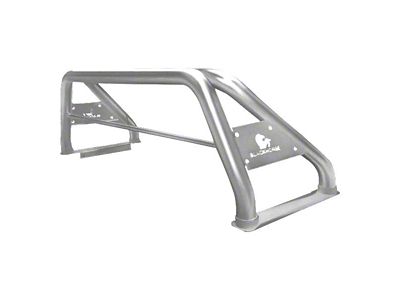 Classic Roll Bar for Tonneau Cover with 40-Inch LED Light Bar; Stainless Steel (05-21 Frontier)