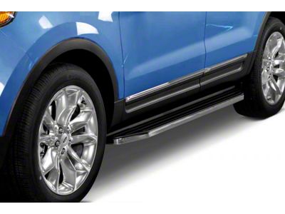 Premium Running Boards; Black with Stainless Steel Trim (05-21 Frontier King Cab)