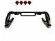 Vigor Roll Bar with 7-Inch Red Round LED Lights; Black (05-21 Frontier)