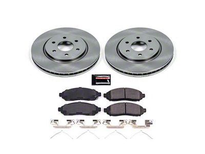 PowerStop OE Replacement 6-Lug Brake Rotor and Pad Kit; Front (05-15 V6 Frontier)