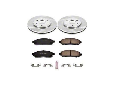 PowerStop OE Replacement 6-Lug Brake Rotor and Pad Kit; Front (05-15 2.5L Frontier)