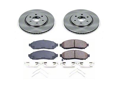 PowerStop OE Replacement 6-Lug Brake Rotor and Pad Kit; Front (16-24 V6 Frontier)