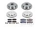 PowerStop OE Replacement 6-Lug Brake Rotor and Pad Kit; Front and Rear (16-19 2.5L Frontier)