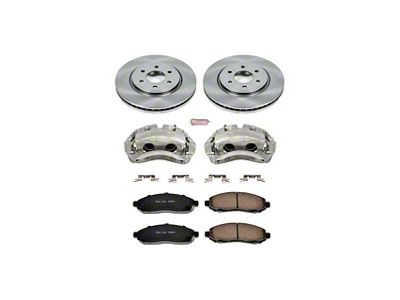 PowerStop OE Replacement 6-Lug Brake Rotor, Pad and Caliper Kit; Front (05-15 V6 Frontier)