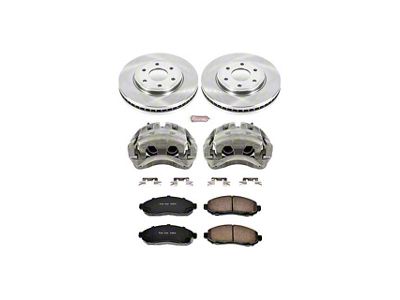PowerStop OE Replacement 6-Lug Brake Rotor, Pad and Caliper Kit; Front (05-15 2.5L Frontier)