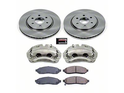 PowerStop OE Replacement 6-Lug Brake Rotor, Pad and Caliper Kit; Front (16-24 V6 Frontier)