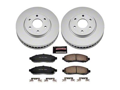PowerStop Z17 Evolution Plus 6-Lug Brake Rotor and Pad Kit; Front (05-15 2.5L Frontier)
