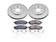 PowerStop Z17 Evolution Plus 6-Lug Brake Rotor and Pad Kit; Front (16-19 2.5L Frontier)