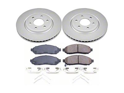 PowerStop Z17 Evolution Plus 6-Lug Brake Rotor and Pad Kit; Front (16-24 V6 Frontier)