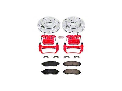 PowerStop Z23 Evolution 6-Lug Brake Rotor, Pad and Caliper Kit; Front (05-15 2.5L Frontier)
