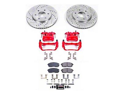PowerStop Z23 Evolution 6-Lug Brake Rotor, Pad and Caliper Kit; Front (16-19 2.5L Frontier)