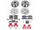 PowerStop Z23 Evolution 6-Lug Brake Rotor, Pad and Caliper Kit; Front and Rear (16-19 2.5L Frontier)