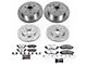 PowerStop Z36 Extreme Truck and Tow 6-Lug Brake Rotor and Pad Kit; Front and Rear (16-19 2.5L Frontier)
