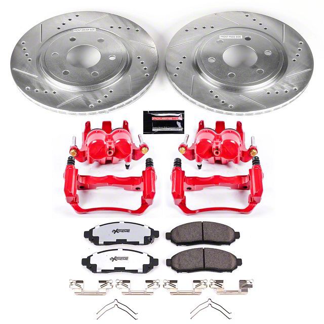 PowerStop Frontier Z36 Extreme Truck and Tow 6-Lug Brake Rotor, Pad and ...