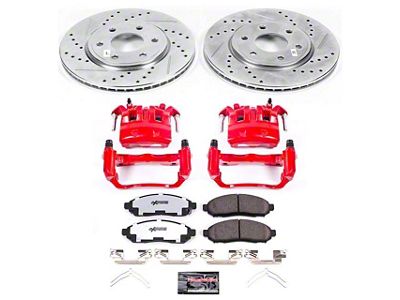 PowerStop Z36 Extreme Truck and Tow 6-Lug Brake Rotor, Pad and Caliper Kit; Front (05-15 2.5L Frontier)