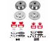 PowerStop Z36 Extreme Truck and Tow 6-Lug Brake Rotor, Pad and Caliper Kit; Front and Rear (16-19 2.5L Frontier)
