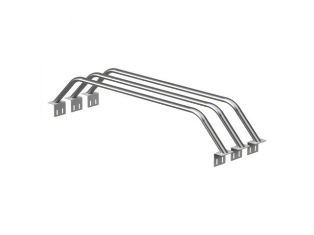 Heavy Metal Off-Road 9-Inch Triple Bed Bars; Bare Steel (05-24 Frontier)
