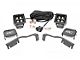 Rough Country Black Series White DRL LED Ditch Light Kit; Spot Beam (22-24 Frontier)