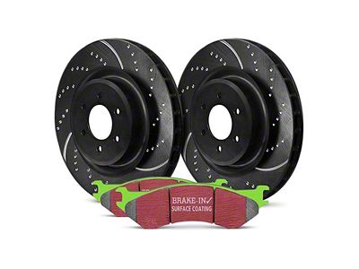 EBC Brakes Stage 3 Greenstuff 6000 6-Lug Brake Rotor and Pad Kit; Front (05-19 2.5L Frontier)